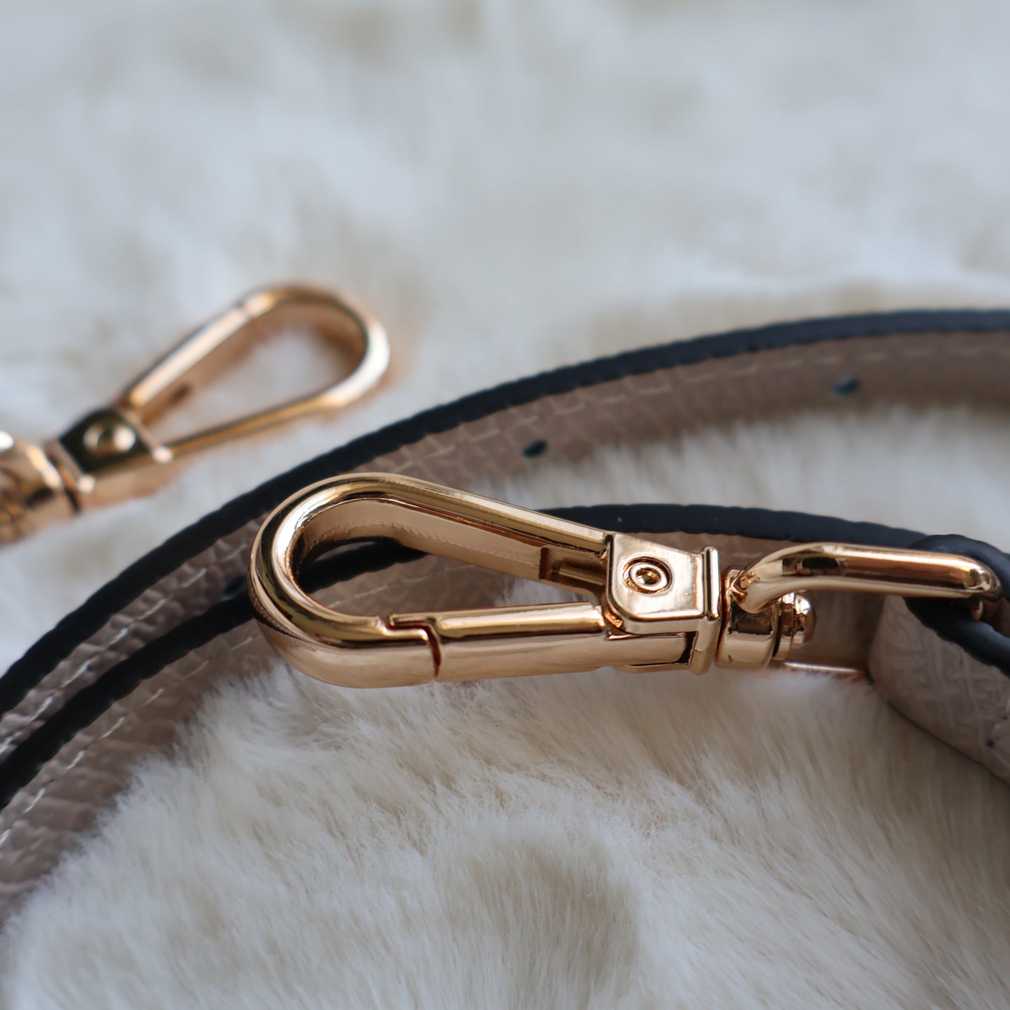 Leather Bag Strap (Light Beige)