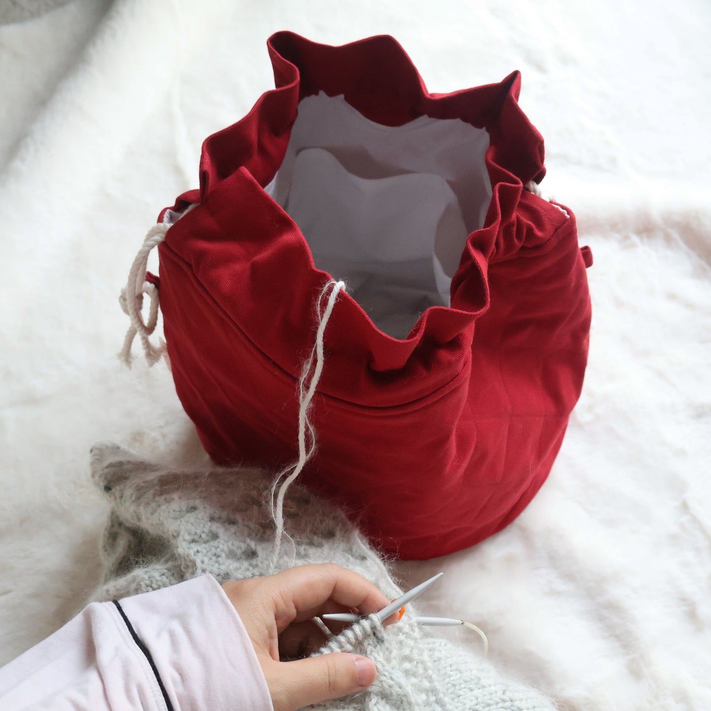 Ruby Red Large Project Bag