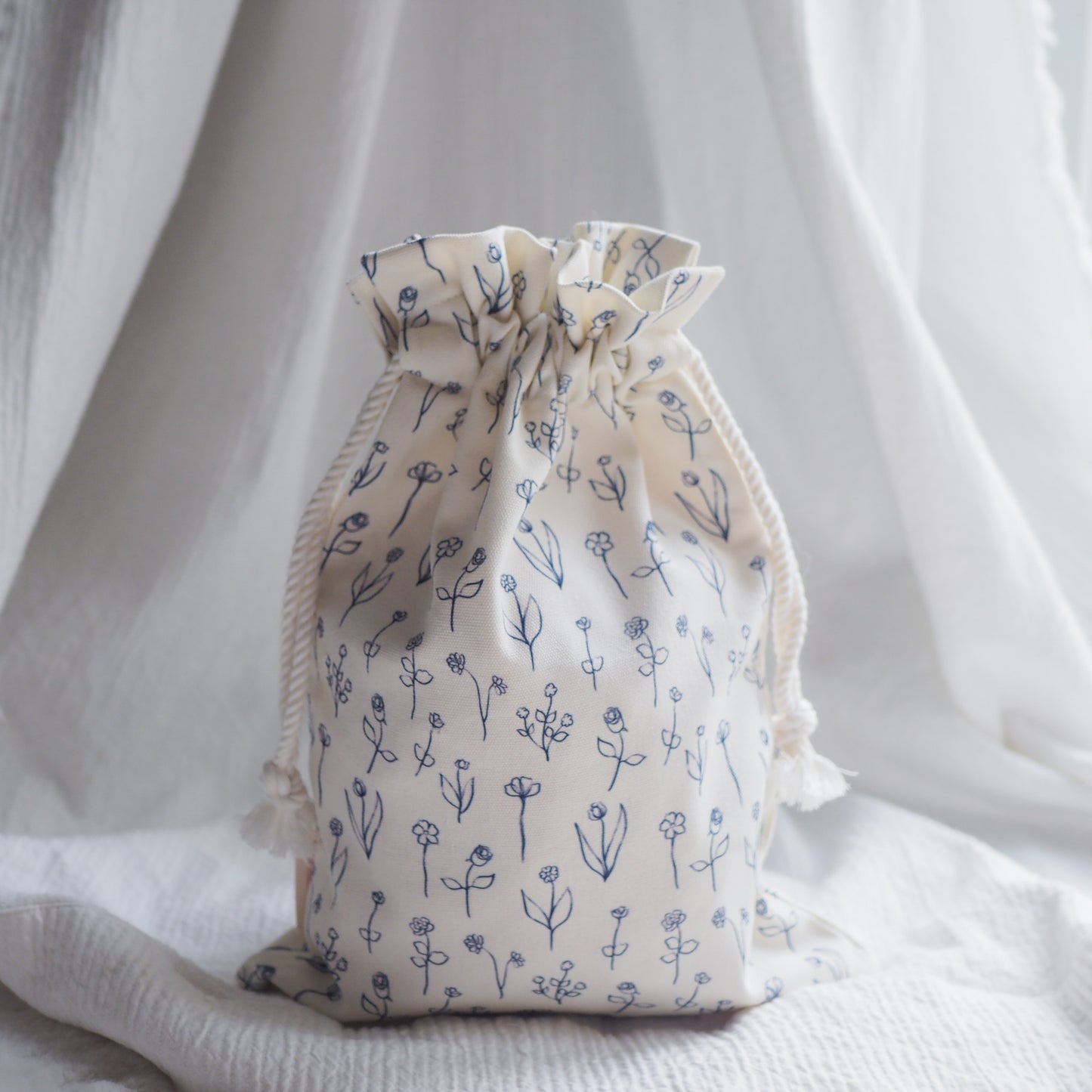 Flower Doodles Yarn Bag