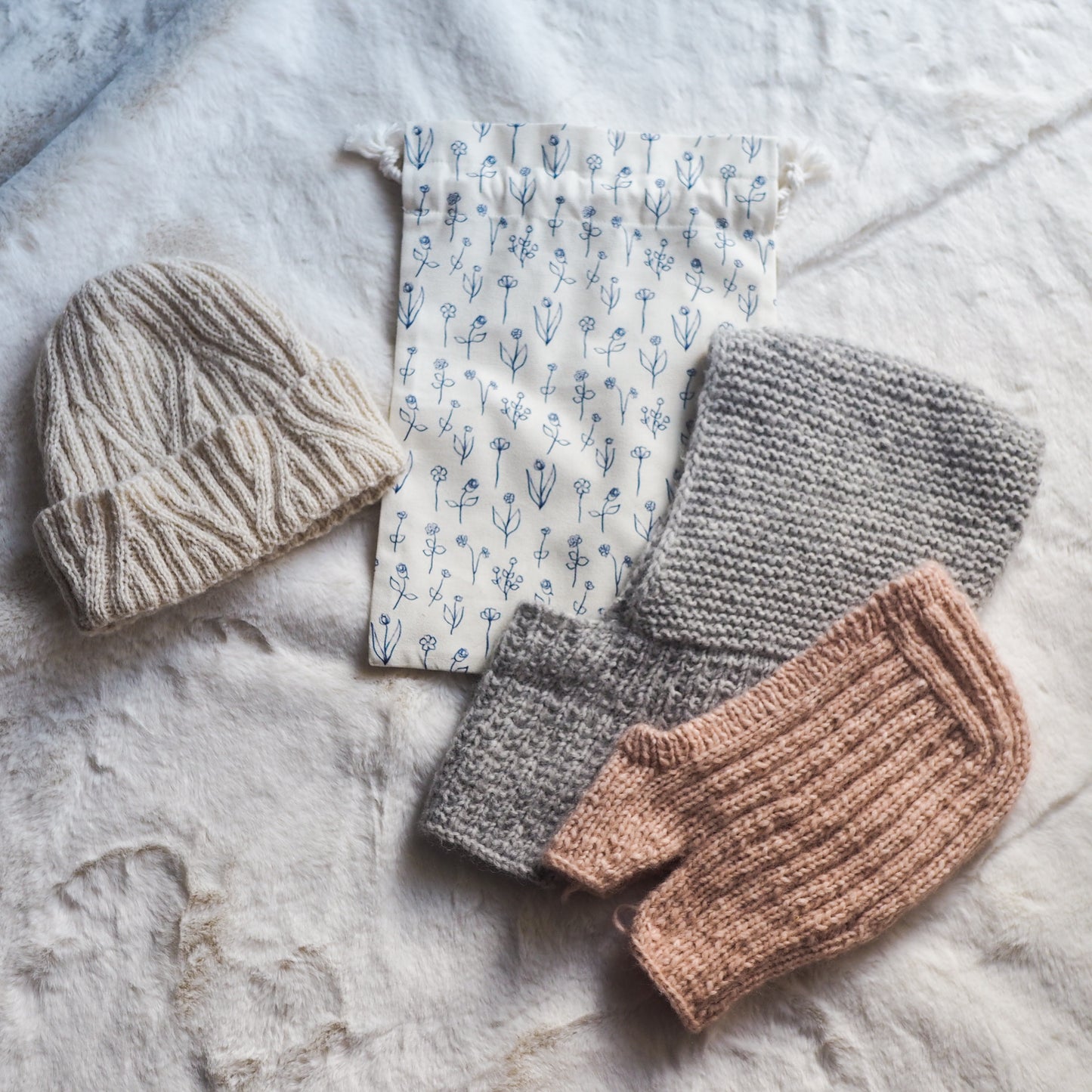 Flower Doodles Yarn Bag