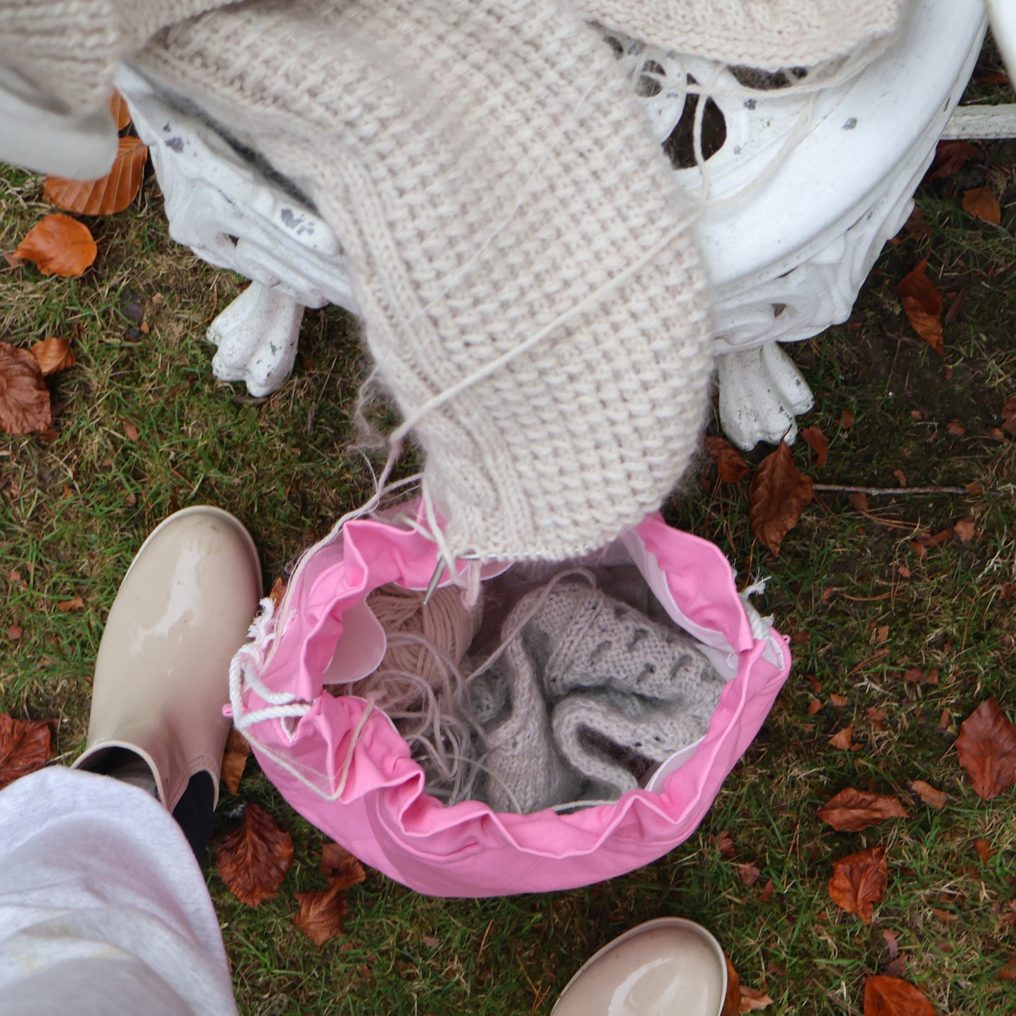 Flamingo Pink Large Project Bag