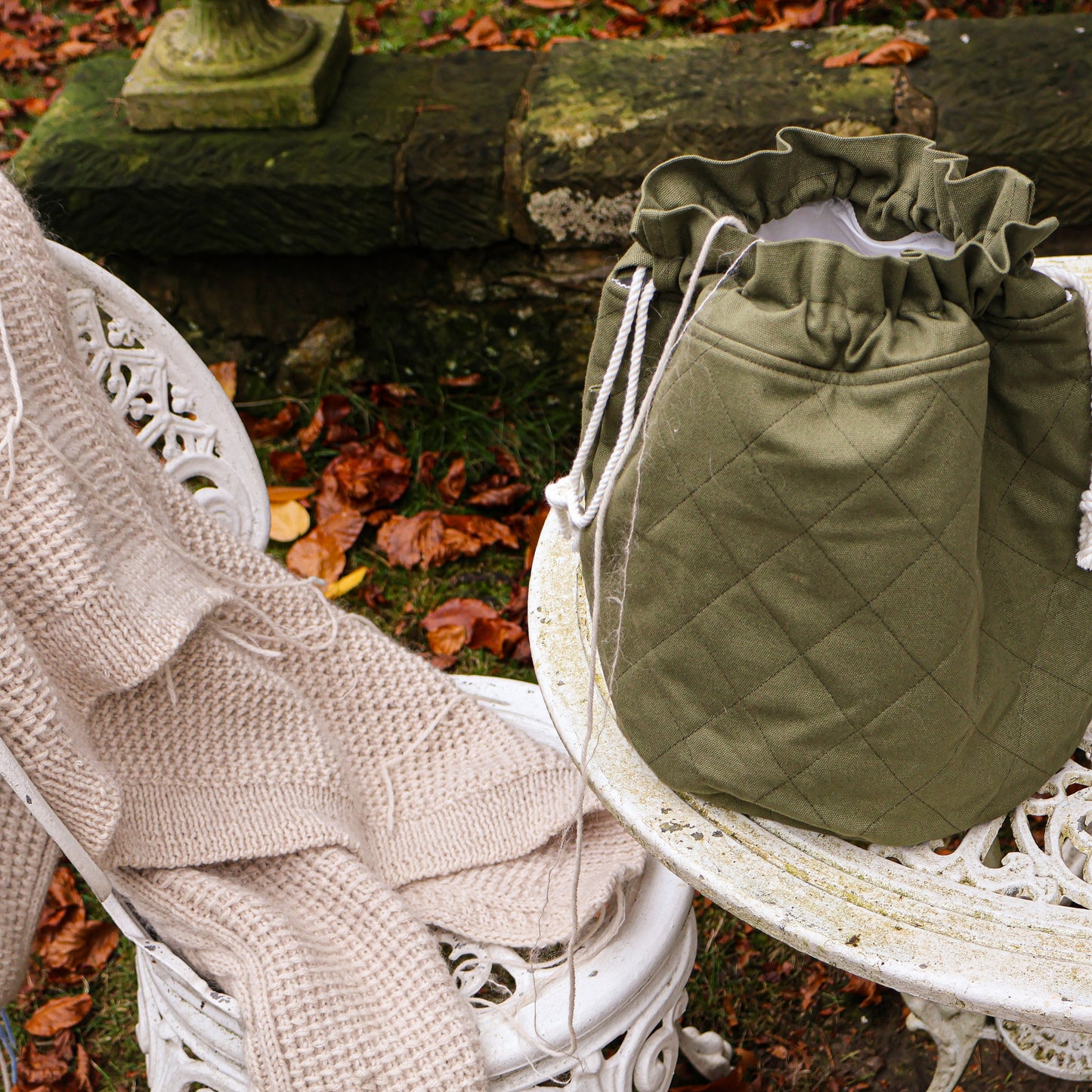 Sage Green Large Project Bag