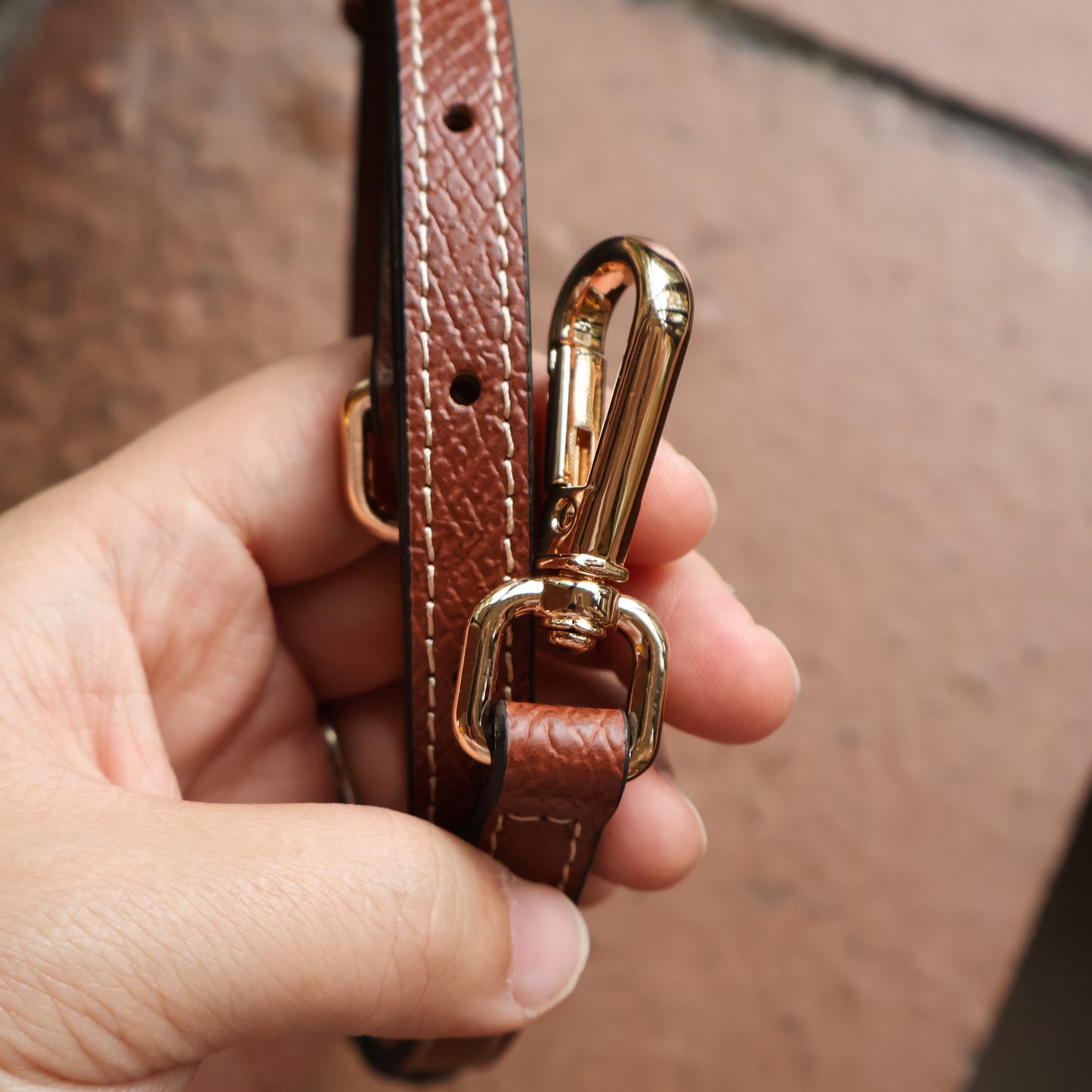 Leather Bag Strap (Chocolate Brown)