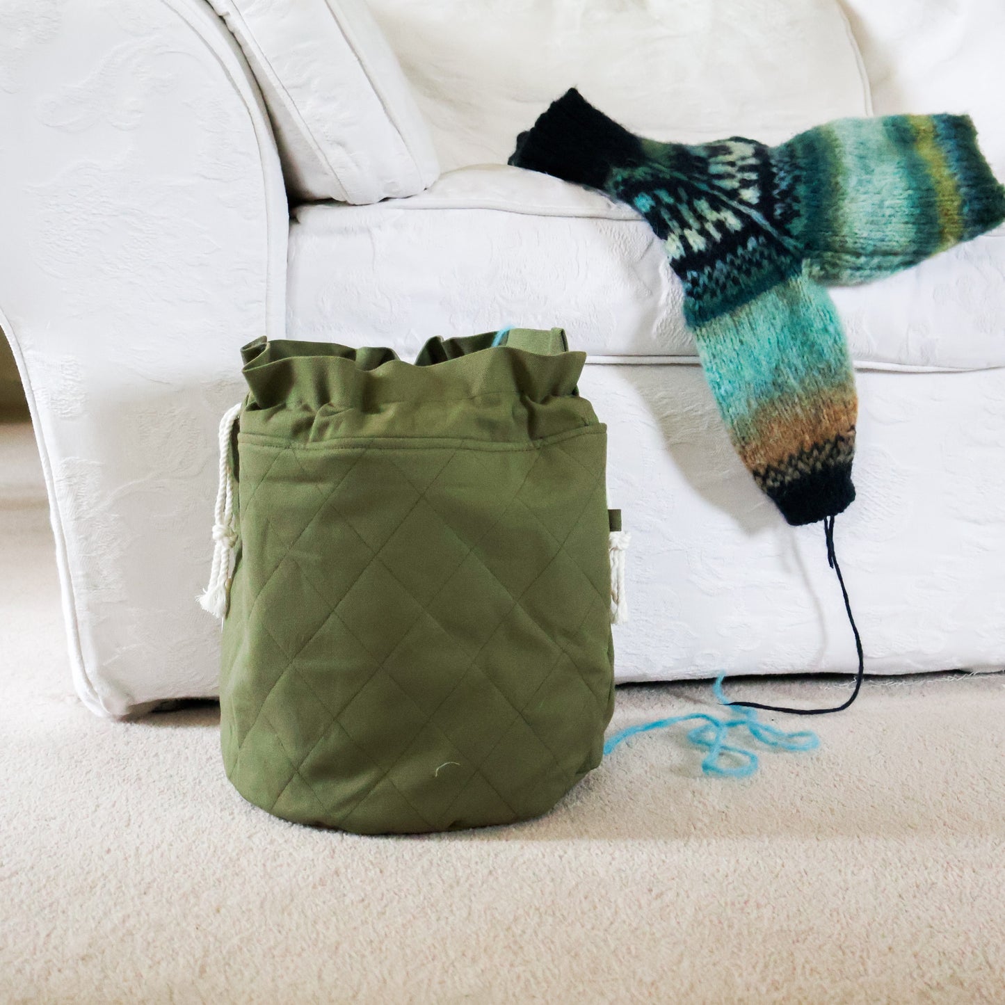 Sage Green Large Project Bag