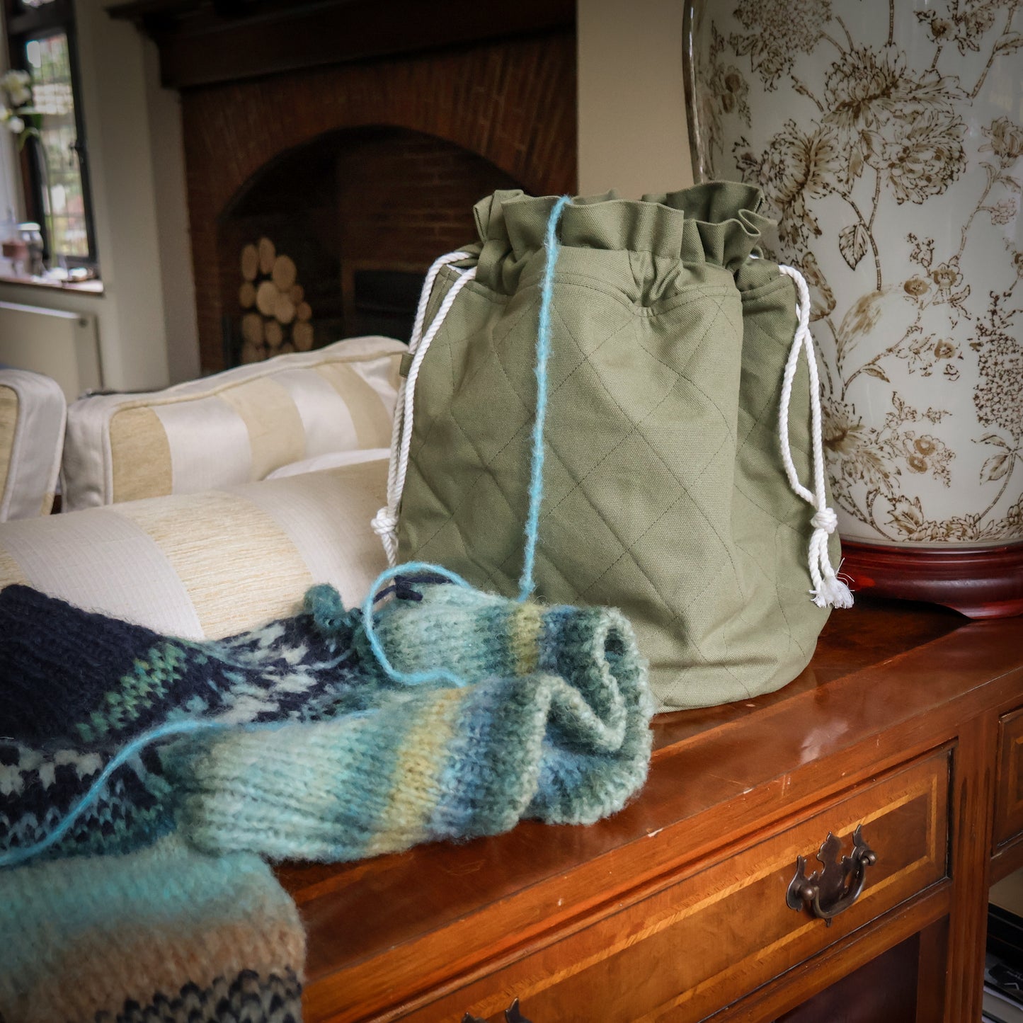 Sage Green Large Project Bag