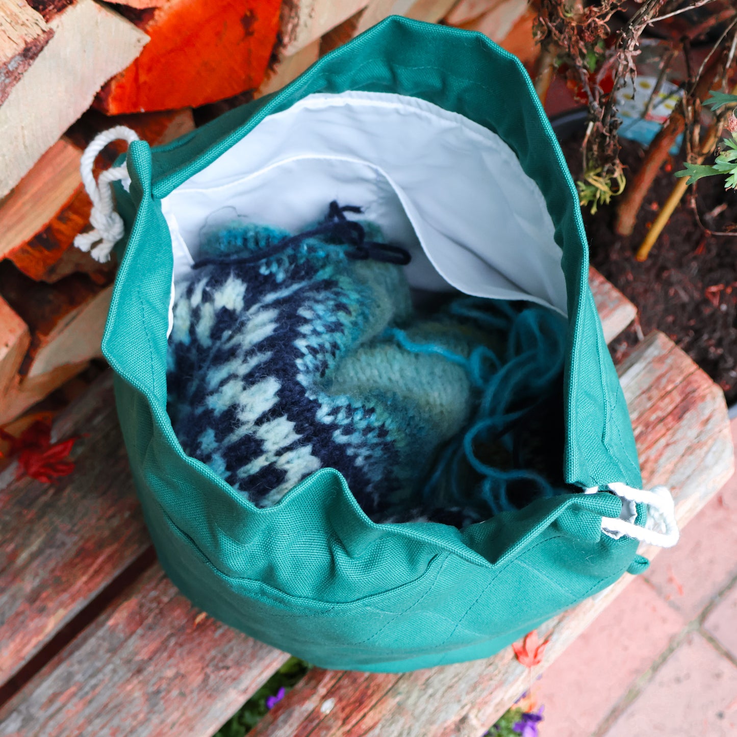 Hunter Green Large Project Bag