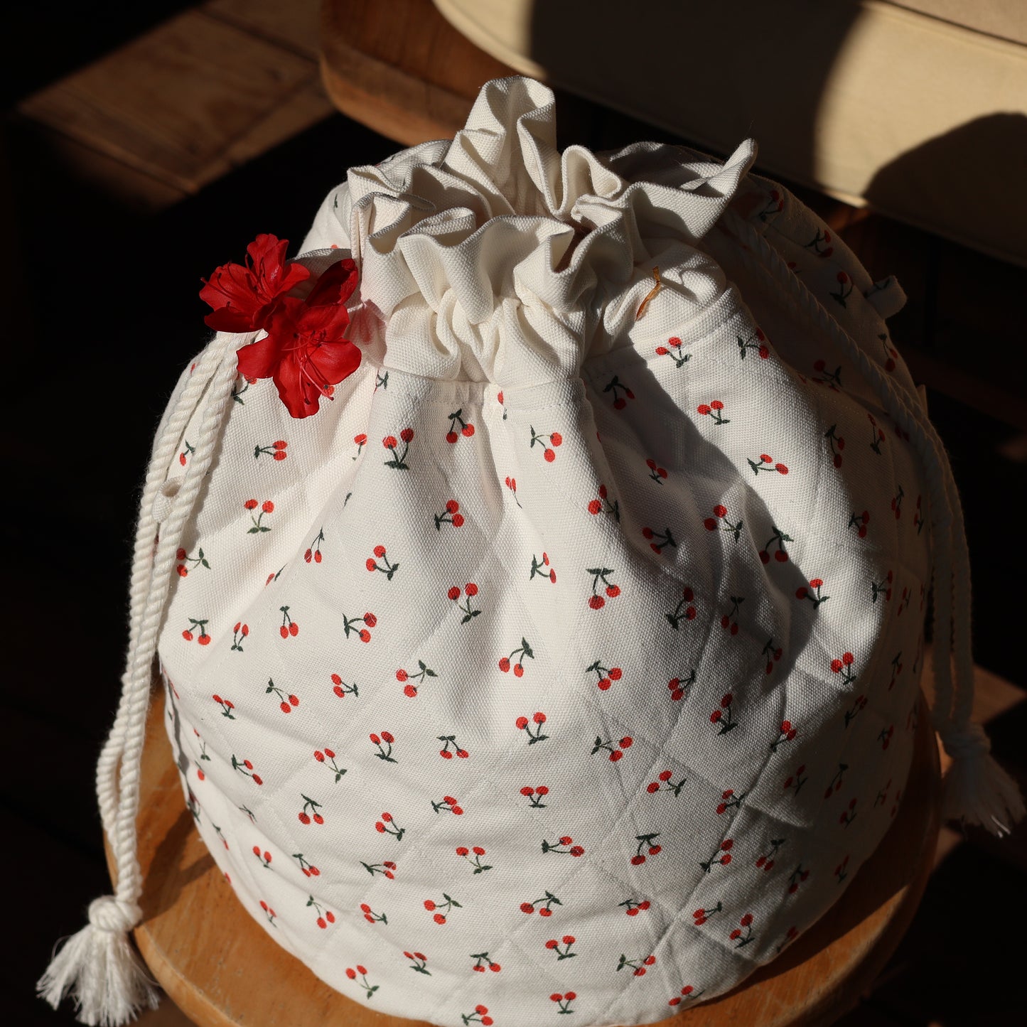 Cherries Large Project Bag