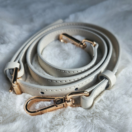 Leather Bag Strap (True Cream)