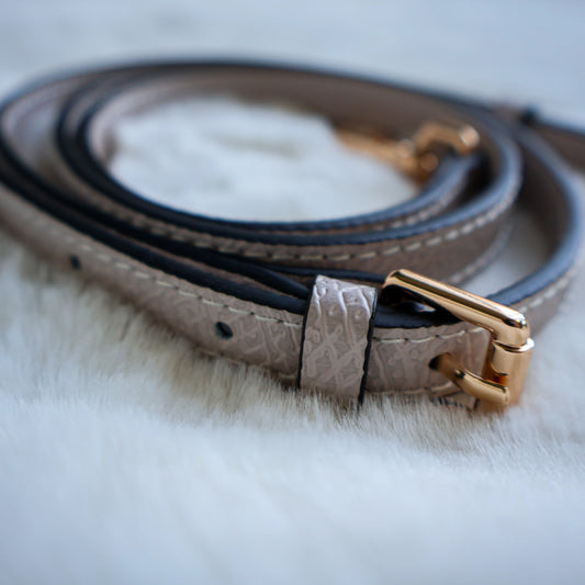 Leather Bag Strap (Light Beige)